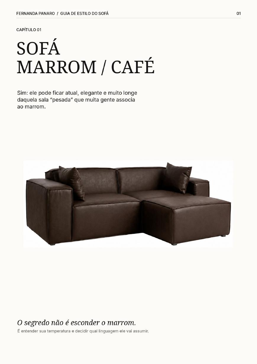 Recorte do capítulo marrom ou café